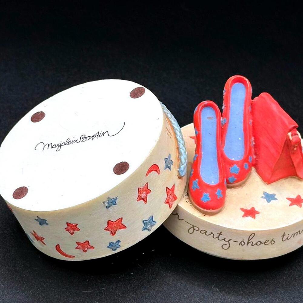 trinket box “Party Shoes Time!” series Red Heels & Purse ✨Stamp Starry Keepsake